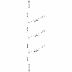 ΑΡΜΑΤΩΣΙΑ ΓΙΑ ΚΑΛΑΜΑΡΙΑ UNO ΜΕ 3 ΠΑΡΑΜΑΛΛΑ ΧΑΝΤΡΑ / 180cm / 2 ΤΕΜ