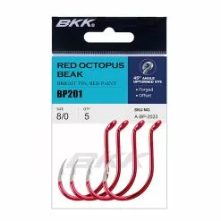 ΑΓΚΙΣΤΡΙ BKK OCTOPUS BEAK RED No8/0 - 5 τεμ.