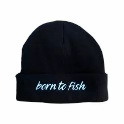 ZAVRAS FISHING ΣΚΟΥΦΟΣ BORN TO FISH LIGHTWEIGHT THINSULATE / ΜΑΥΡΟ ΧΡΩΜΑ