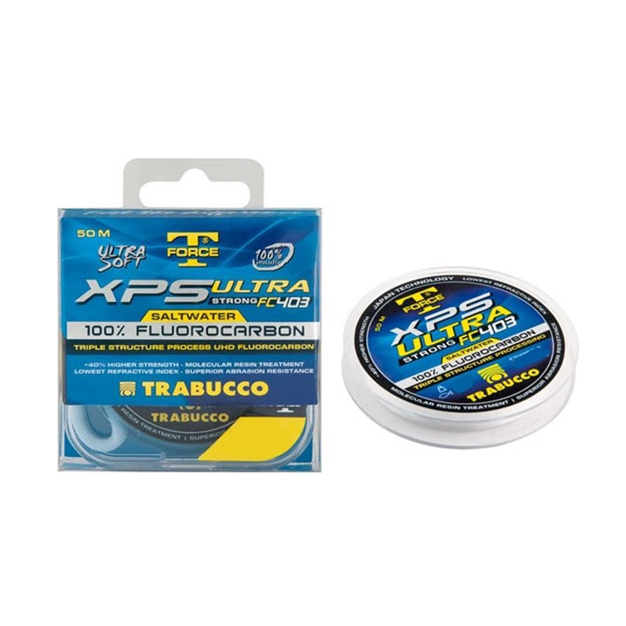 TRABUCCO T-FORCE XPS ULTRA STRONG FC 403 SW ΠΕΤΟΝΙΑ FLUOROCARBON ΑΣΠΡΗ 50m - 0.242mm 3 TRABUCCO T-FORCE XPS ULTRA STRONG FC 403 SW ΠΕΤΟΝΙΑ FLUOROCARBON ΑΣΠΡΗ 50m - 0.242mm