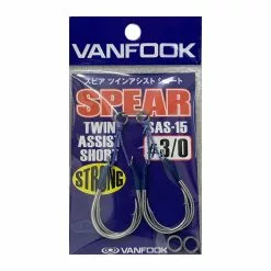 ASSIST HOOK VANFOOK SPEAR TWIN ASSIST SAS-15 - ΔΙΠΛΟ / 2 ΤΕΜ.