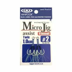 ASSIST HOOK VANFOOK MICRO JIG TINSEL MJ-03 / ΔΙΠΛΟ
